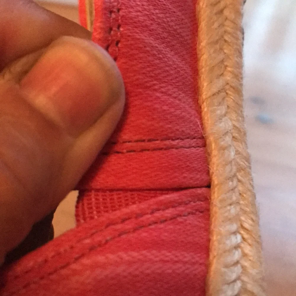 L.L.Bean pink flat espadrilles 8